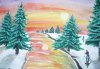 az első havas este (50x70 akvarell)